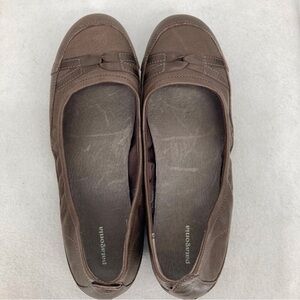Patagonia Maha Curl Espresso Leather Ballet Flats Size 9